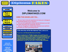Tablet Screenshot of diplomafakes.com